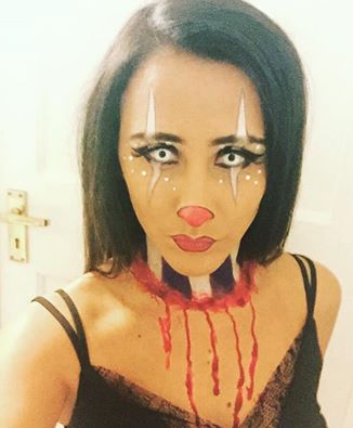 Killer clown Halloween Make-up Becca Gray Make-Up Artist