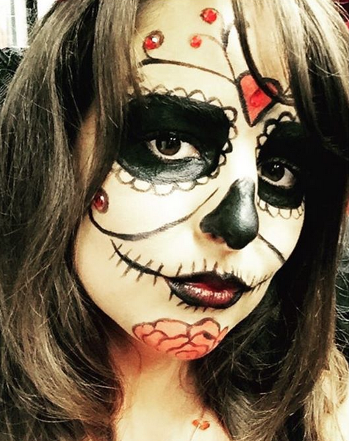 Day of the Dead Halloween Make-up Becca Gray Make-Up Artist