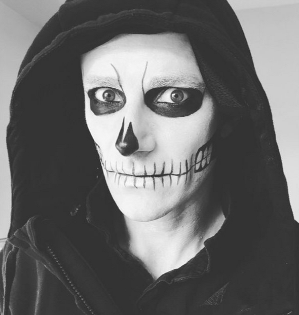 Men's Halloween Make-up Becca Gray Make-Up Artist